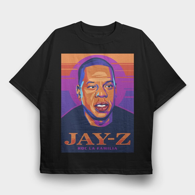 Jazzy Jay Z, Tricou Oversize Barbati (Unisex)