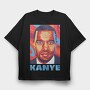 Kanye Wave, Tricou Oversize Barbati (Unisex)