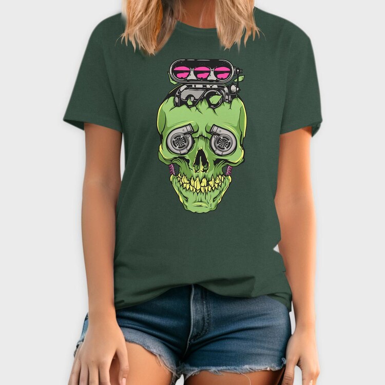 Skull Piston 2, Tricou Barbati (Unisex)