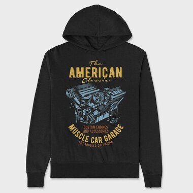 American Classic Custom Engine, Hanorac Oversize Barbati (Unisex)