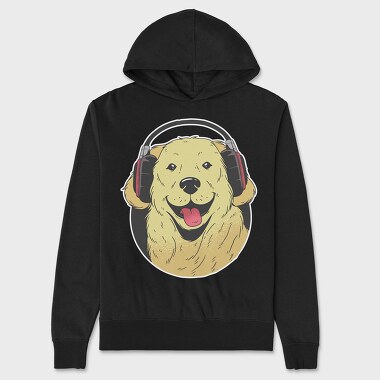 Headphone Dog, Hanorac Oversize Barbati (Unisex)