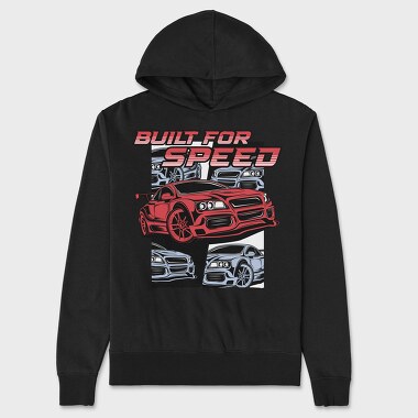 Built for Speed Gtr Red, Hanorac Oversize Barbati (Unisex)