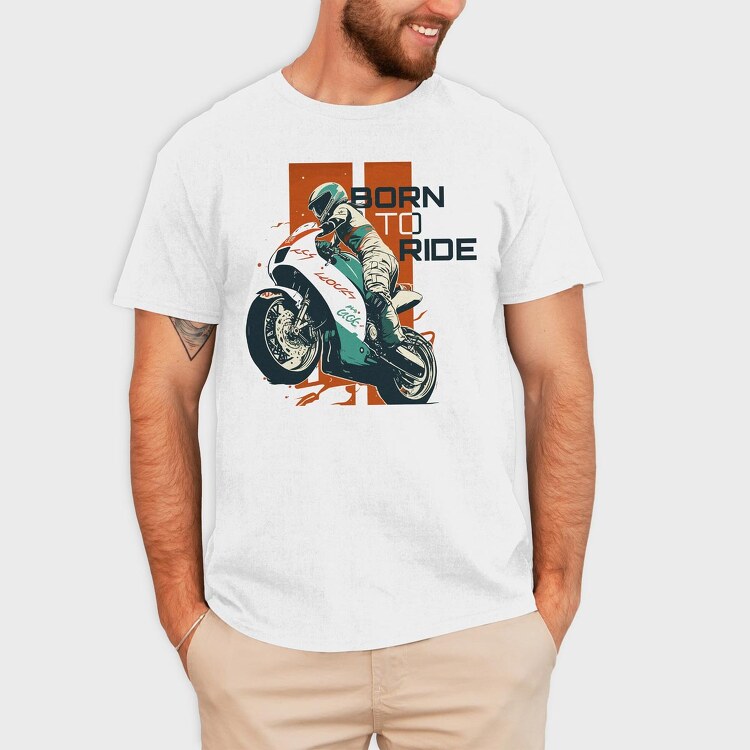 Motorcycle SportArt Japanese, Tricou Barbati (Unisex)