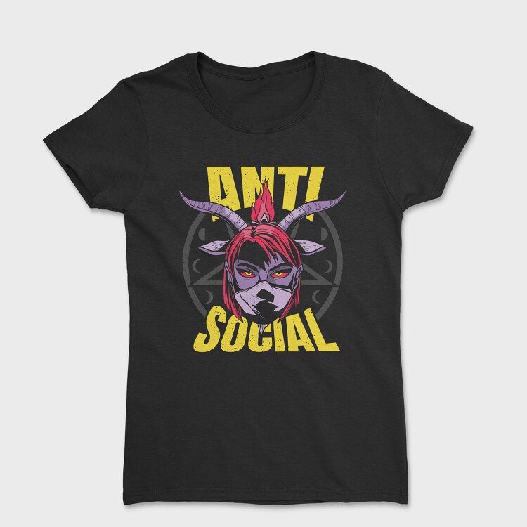 Anti Social Diabolic Girl, Tricou Femei