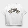 69 Cafe Racer, Tricou Oversize Barbati (Unisex)