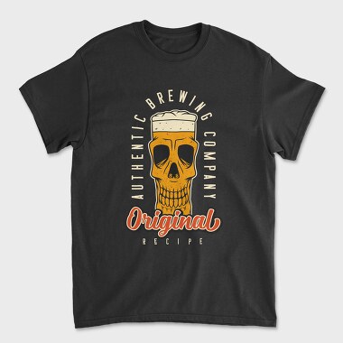 Beer Skull Original, Tricou Barbati (Unisex)