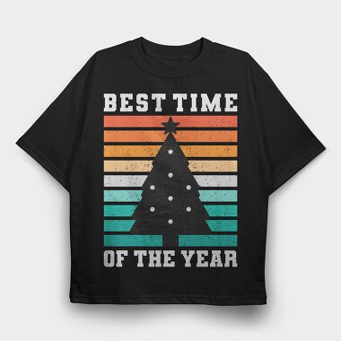 Best Time Tree, Tricou Oversize Barbati (Unisex)