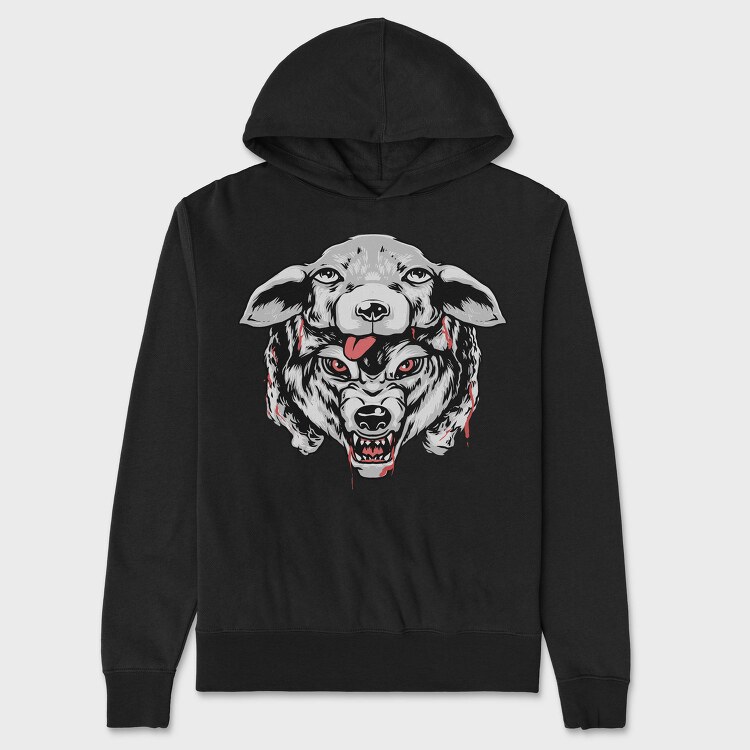 Bloody Dog Roar, Hanorac Oversize Barbati (Unisex)