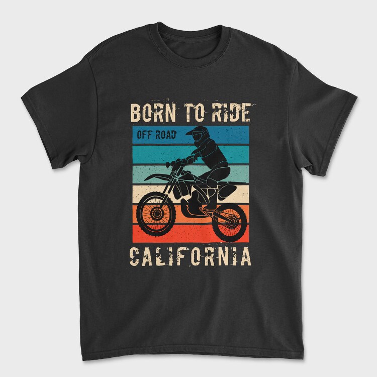 Born To Ride Off Road, Tricou Barbati (Unisex)