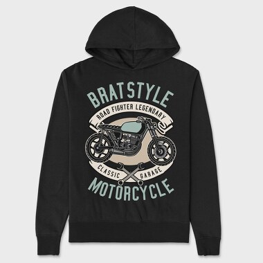 Brat Style Road Fighter, Hanorac Oversize Barbati (Unisex)