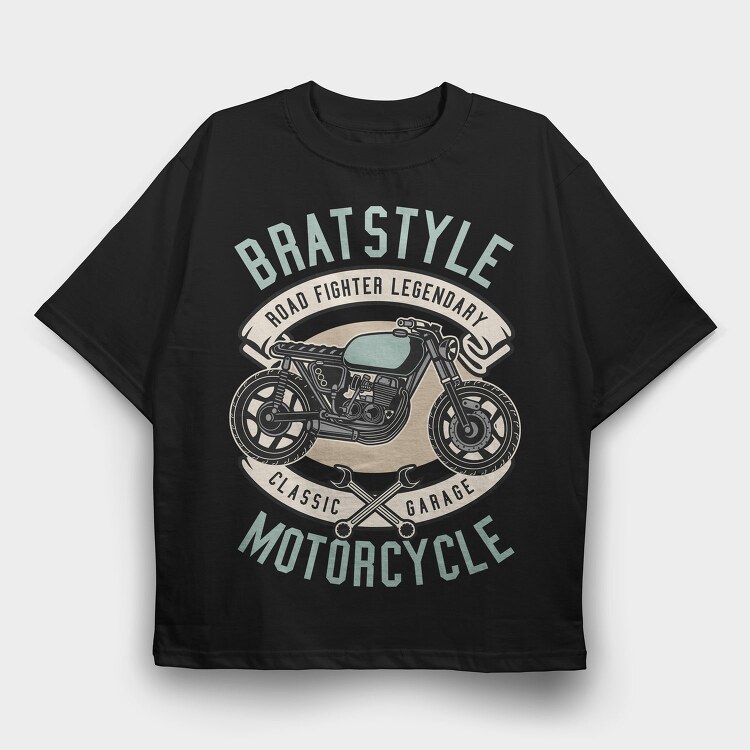 Brat Style Road Fighter, Tricou Oversize Barbati (Unisex)