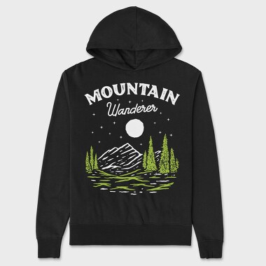 Pine Forest Stroll, Hanorac Oversize Barbati (Unisex)