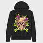 Psychedelic Skull Fungi, Hanorac Oversize Barbati (Unisex)