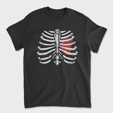 Ribcage Heart, Tricou Barbati (Unisex)