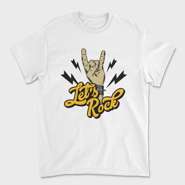 Rock On Hand Sign, Tricou Barbati (Unisex)