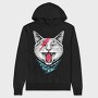 Skull Bandit Cat, Hanorac Oversize Barbati (Unisex)