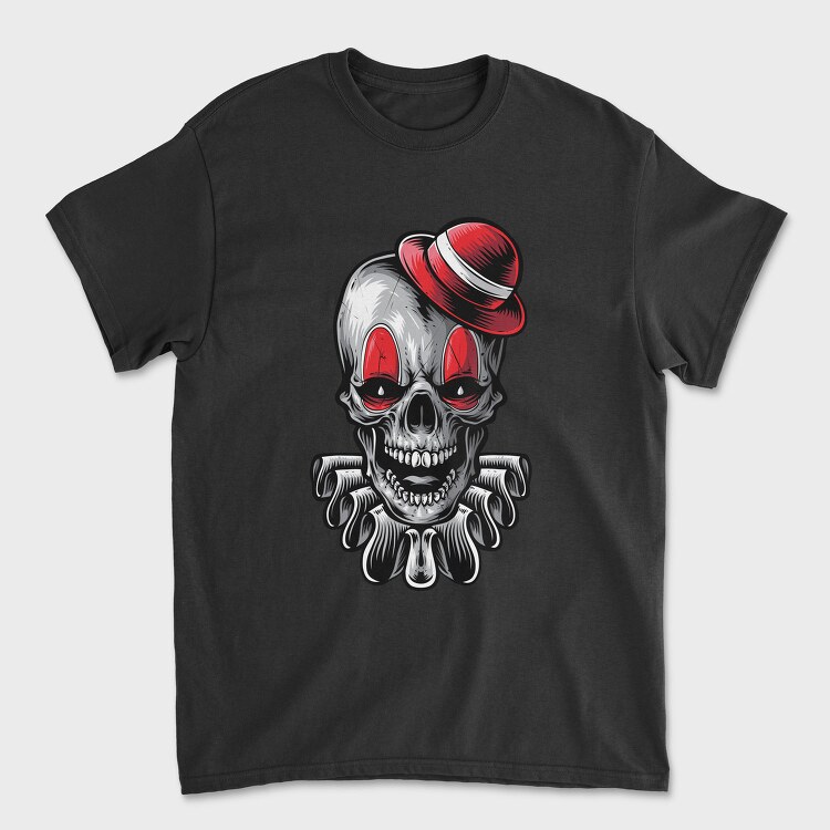 Skull Clown Cap, Tricou Barbati (Unisex)