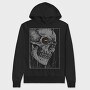 Skull Eyes Glow, Hanorac Oversize Barbati (Unisex)