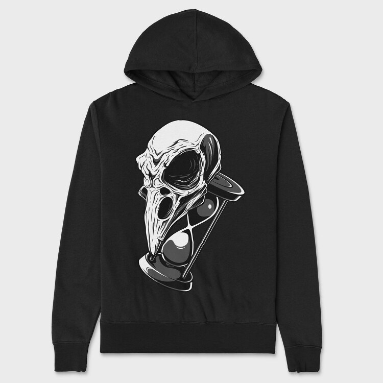 Skull Hourglass Mystery, Hanorac Oversize Barbati (Unisex)