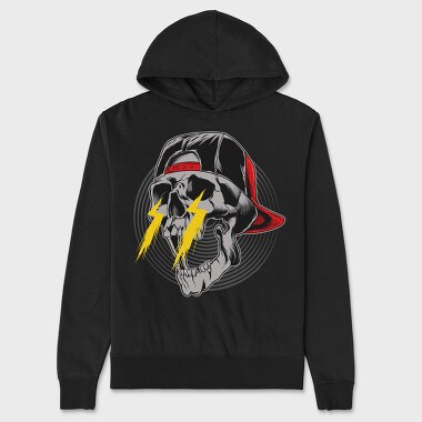 Skull Lightning Cap, Hanorac Oversize Barbati (Unisex)