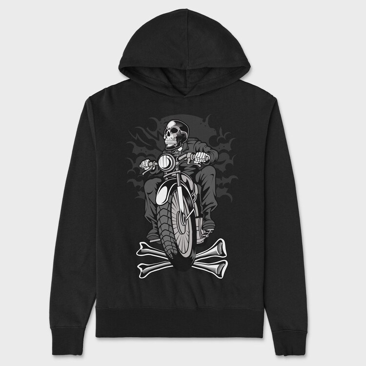 Skull Rider 2, Hanorac Oversize Barbati (Unisex)