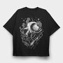 Skull Smoke, Tricou Oversize Barbati (Unisex)