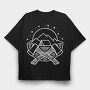 Solar Eclipse, Tricou Oversize Barbati (Unisex)