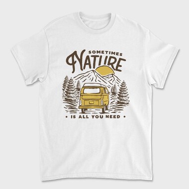 Sometimes Nature Van Life, Tricou Barbati (Unisex)