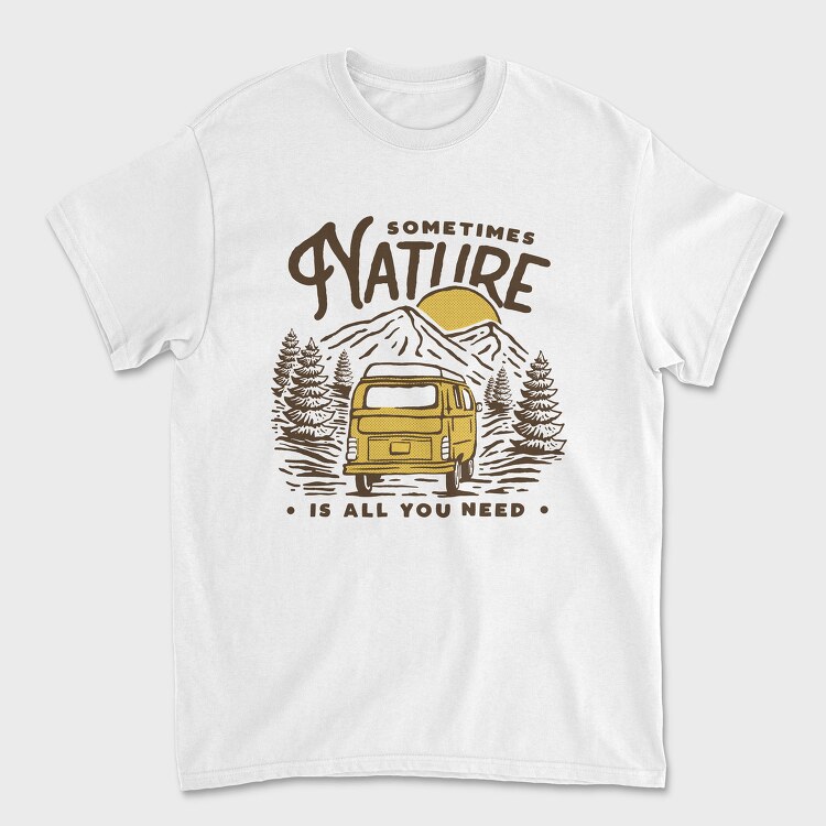 Sometimes Nature Van Life, Tricou Barbati (Unisex)
