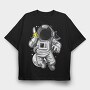 Space Banana, Tricou Oversize Barbati (Unisex)