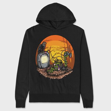 Zombie Gaming Horror, Hanorac Oversize Barbati (Unisex)