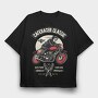 Caferacer Classic Garage, Tricou Oversize Barbati (Unisex)