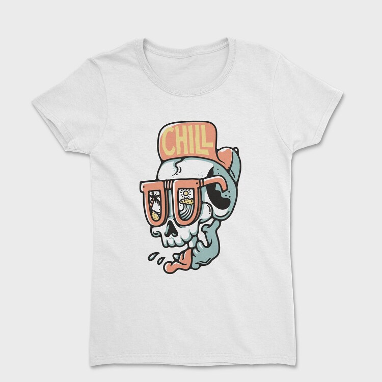 Chill Skull Vibes, Tricou Femei