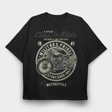 Classic Military Pride, Tricou Oversize Barbati (Unisex)