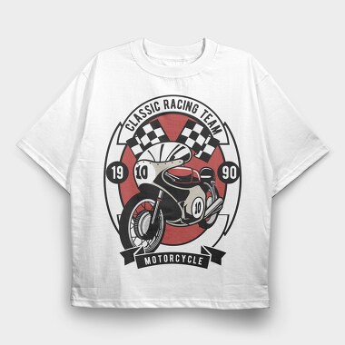 Classic Racing Team, Tricou Oversize Barbati (Unisex)