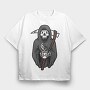 Death Coffee, Tricou Oversize Barbati (Unisex)