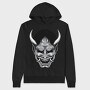 Demon Horns Grin, Hanorac Oversize Barbati (Unisex)