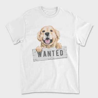 Dog Wanted Sign, Tricou Barbati (Unisex)