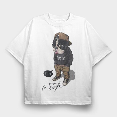 Doggy Boy Style, Tricou Oversize Barbati (Unisex)