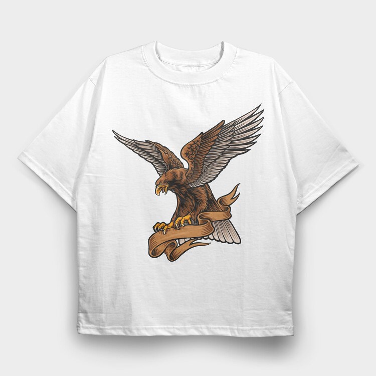 Eagle Banner, Tricou Oversize Barbati (Unisex)