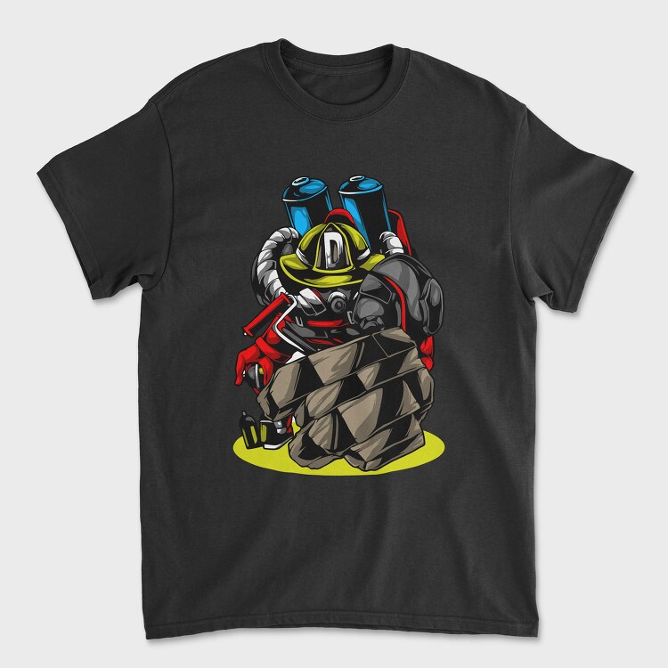 Firefighter Hero, Tricou Barbati (Unisex)