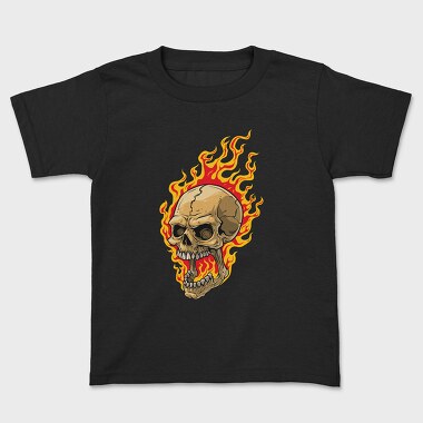 Flaming Skull, Tricou Copii