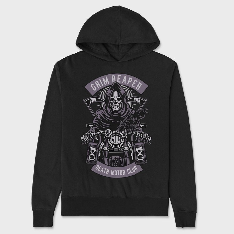 Grim Reaper Club 1, Hanorac Oversize Barbati (Unisex)