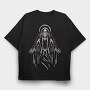 Grim Reaper Halo, Tricou Oversize Barbati (Unisex)