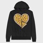 Heart Pizza Slice, Hanorac Oversize Barbati (Unisex)