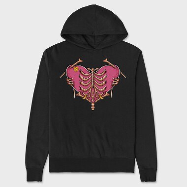 Heartbreak Ribs, Hanorac Oversize Barbati (Unisex)