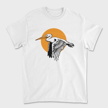 Heron Flight Sunset, Tricou Barbati (Unisex)