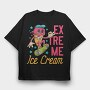 Ice Cream Skate Ok, Tricou Oversize Barbati (Unisex)