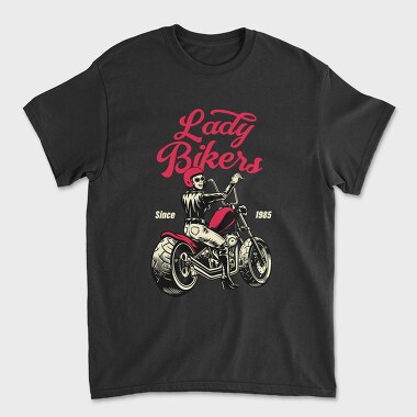 Lady Bikers Since 1985, Tricou Barbati (Unisex)