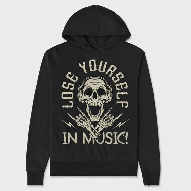 Lose Yourself In Music, Hanorac Oversize Barbati (Unisex)